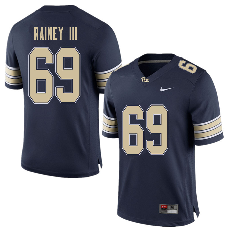 Men #69 Kenny Rainey III Pittsburgh Panthers College Football Jerseys Sale-Home Blue